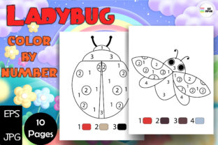 Ladybug Color by Number Pages - KDP Graphic Coloring Pages & Books Kids By Sei Ripan 3