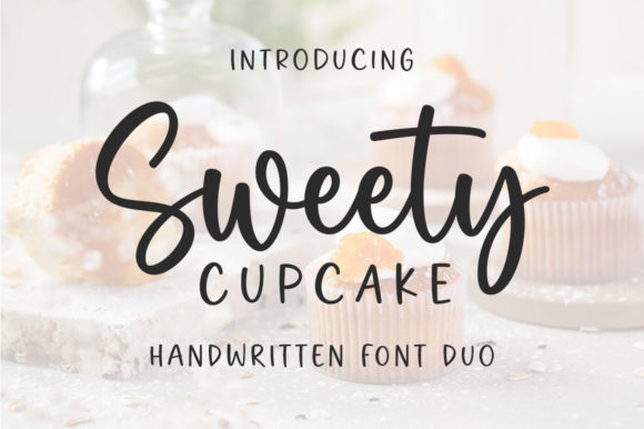 Sweet Cupcake Fuentes Caligráficas Fuente Por Nirmala Creative