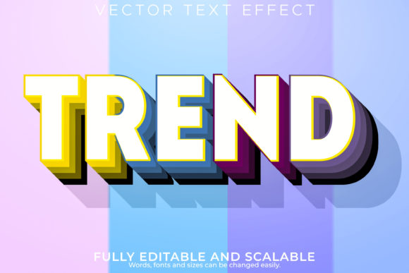 Editable Text Effect Illustrator Effect Gráfico Estilos de capas Por NA Creative