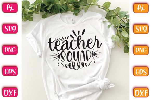 Teacher Squad Gráfico Diseños de Camisetas Por AI King