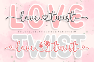Love Twist Duo Script & Handwritten Font By jinanstd 1