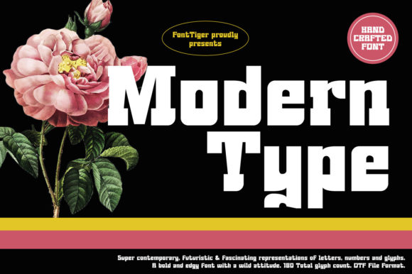 Modern Type Display Font By FontTiger