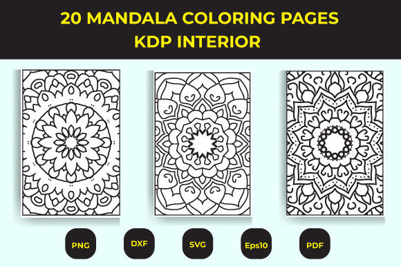 20 High-quality Mandala Coloring Pages Graphic Coloring Pages & Books Adults By ietypoofficial