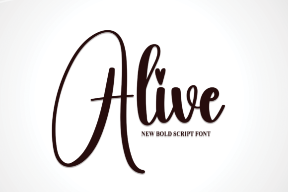 Alive Script & Handwritten Font By andikastudio