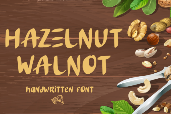 Hazelnut Walnot Display Font By Phantom Creative Studio