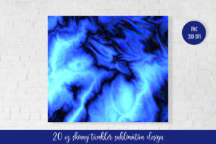 Ice Blue Tumbler Design. Marble Tumbler Grafika Ilustracje do Druku Przez LaBelezoka 2