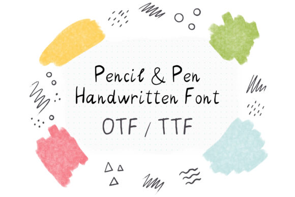 Pencil & Pen Script & Handwritten Font By Anka Drozd