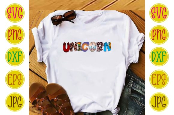 Unicorn Sublimation Gráfico Designs de Camisetas Por Sublimation_Bundle