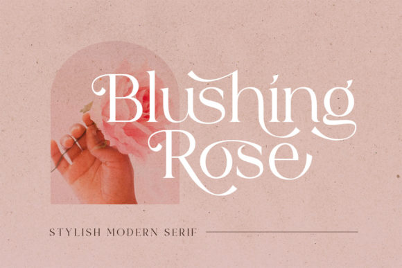 Blushing Rose Font Serif Font Di saridezra