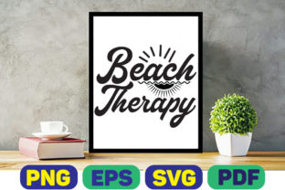Beach Therapy Illustration Artisanat Par T-Shirt Library 1