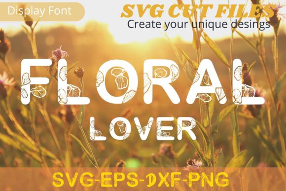 Floral Lover Decoratieve Fonts Font Door Cnxsvg