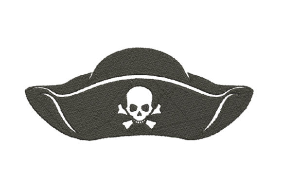 Pirate Hat with Skull Pirates Embroidery Design By Alistudio