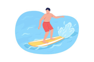 Summer Color Vector Faceless Characters Graphic Illustrations By TheImg 10