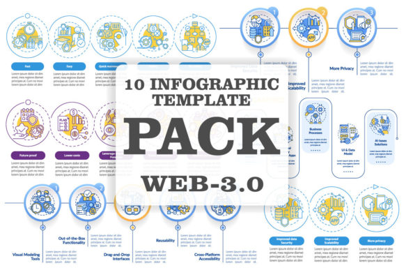 Web 3 0 Infographic Template Bundle Graphic Infographics By bsd studio