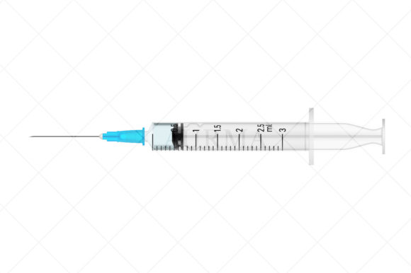 Realistic 3d Medical Disposable Syringe Illustration Objets Graphiques de Haute Qualité Par chipus