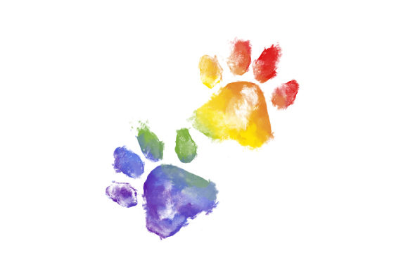 Watercolor Paw Prints Animals Craft Cut File By Creative Fabrica Crafts