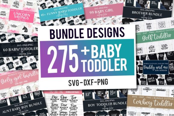 Baby SVG Bundle, Toddler SVG Bundle Graphic Print Templates By Ali's SVG Shop