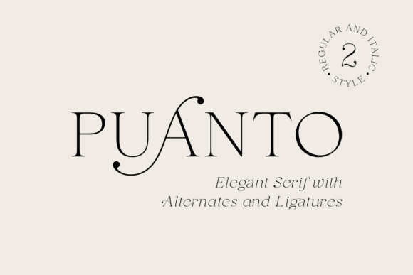 Puanto Serif Font By Pasha Larin