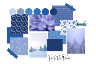 Blue Watercolor Flower Digital Paper Set Graphic Patterns By daisyartwatercolors 4