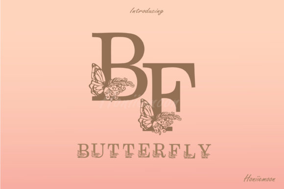 Butterfly Decorative Font By ็Honeymons