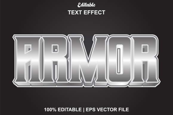 Armor Text Effect with Silver and Black Grafica Layer Styles Di Eric Kusuma