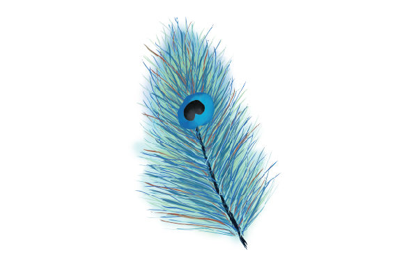 Peacock Feather Watercolor Animals Craft Cut File By Creative Fabrica Crafts