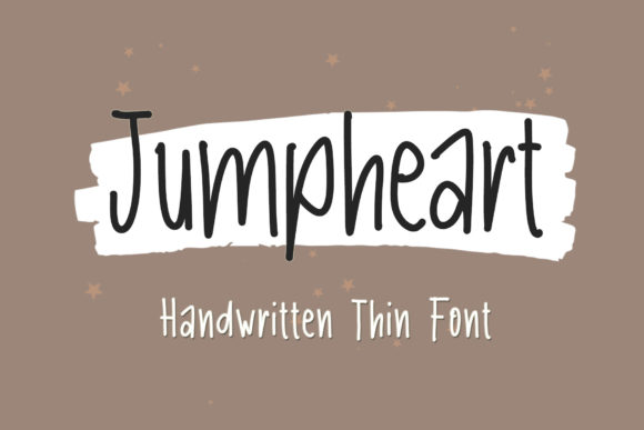 Jumpheart Fontes Script Fonte Por Letterafa Studio