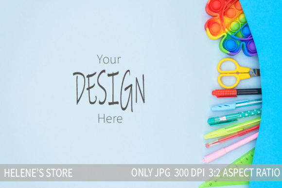 Back to School or Homescool Background Graphic Product Mockups By Helene's store