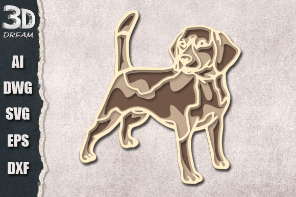 Dog Graphic 3D SVG By 3DREAM