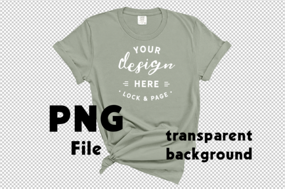 PNG Bay Comfort Colors 1717 Mockup Shirt Gráfico Mockups de Productos Por lockandpage