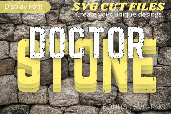 Doctor Stone Display Font By Cnxsvg