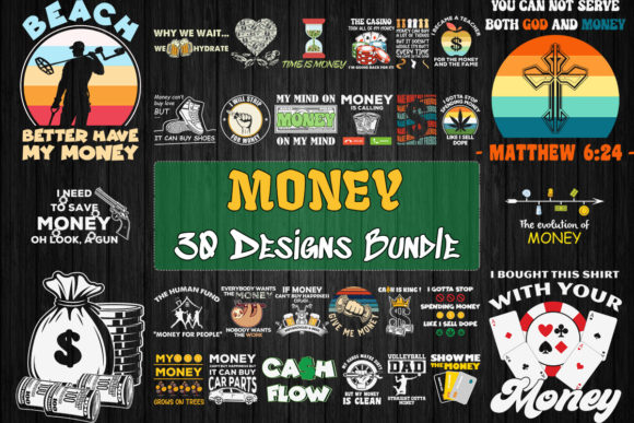 Money Bundle SVG 30 Designs Bundle By Pecgine