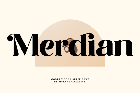 Merdian Serif Font By Muksal Creative