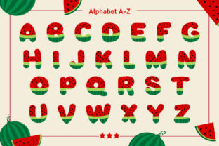 Watermelon Color Fonts Font By Fox7 2