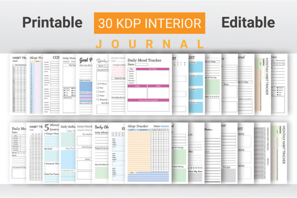 KDP Interiors Planner Journal Bundle Bundle By Graphic Zill