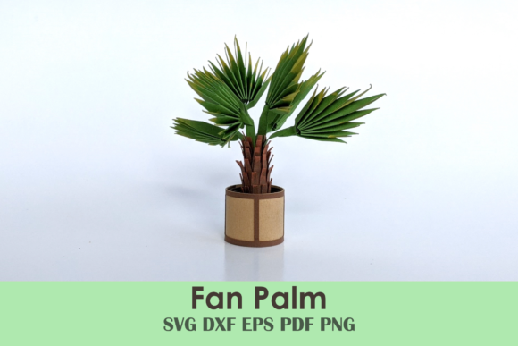 Palm Tree Template | Mini DIY Activity Graphic 3D Shapes By Hey JB Design