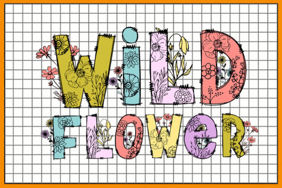 Wild Flower Sublimation Graphic Crafts By BOO.design