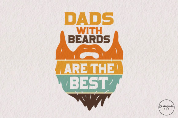 Dads with Beards PNG Sublimation Gráfico Manualidades Por Samsam Art