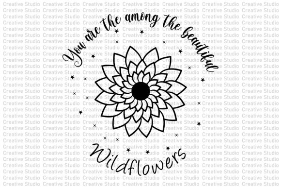 Flower Wildflower SVG Design Vector Graphic Crafts By Creative_studio