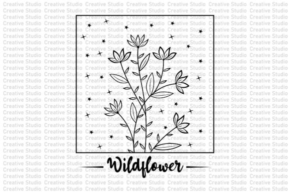 Wildflower SVG Design Vector Graphic Crafts By Creative_studio