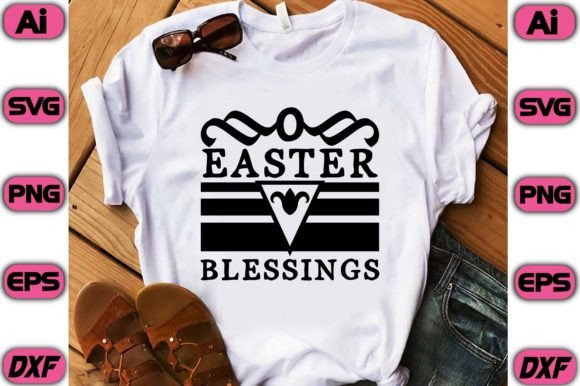 Easter Blessings Graphic Print Templates By Habiba Creative Store