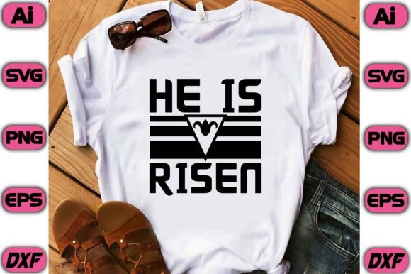 He is Risen Graphic Print Templates By Habiba Creative Store