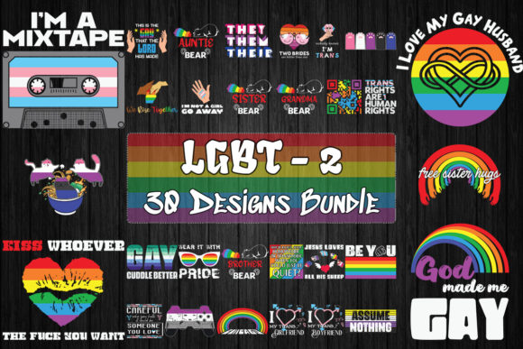 LGBT SVG Bundle Vol.2 Bundle By Pecgine