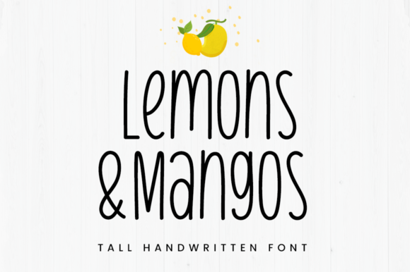Lemons & Mangos Display Font By Manjalistudio