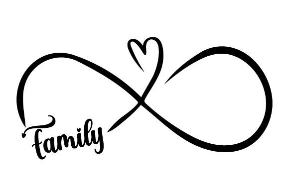 Family Infinity Symbol Familie Craft-Schnittdatei Von Creative Fabrica Crafts