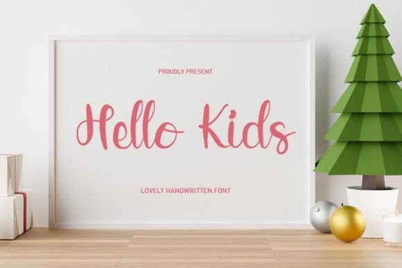 Hello Kids Script & Handwritten Font By shiddiq.art