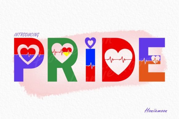 Pride Display Font By Honiiemoon