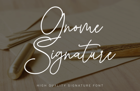 Gnome Signature Fuentes Caligráficas Fuente Por Goodrichees