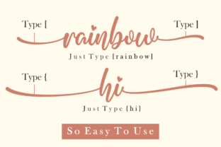 Rainbow After Rain Script & Handwritten Font By jinanstd 2