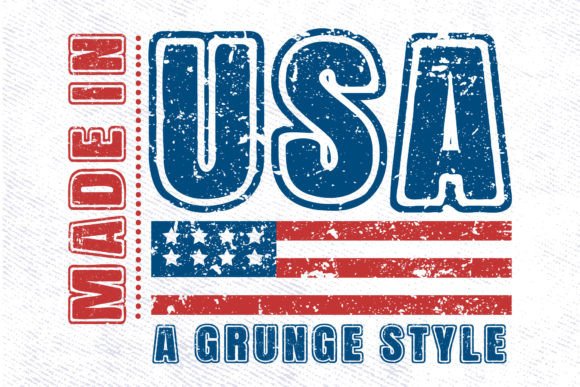 Made in Usa Color Fonts Font By Nobu Collections